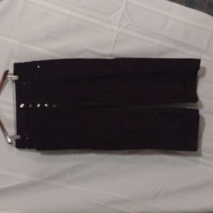 High rise wide leg maroon corduroy pants Time and Tru, size 14